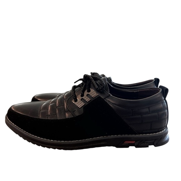 Gatsby Oxford Derby Orthopedic Leather Shoes Size US 11.5 Europe 45 Black 898 - Picture 9 of 11